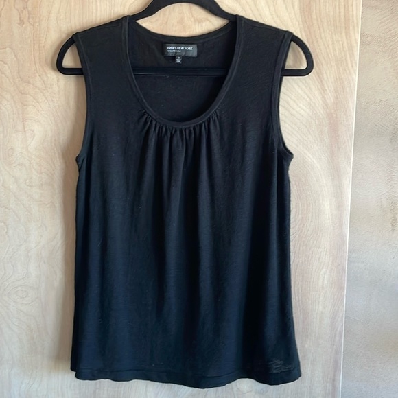 JONES NEW YORK Collection Sleeveless Linen Blend Knit Top. Sz: M - Picture 1 of 7